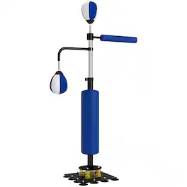 Soozier - Speed Bag Boxing Bag Stand, Reflex Bag Boxing Training Equipment - Blue