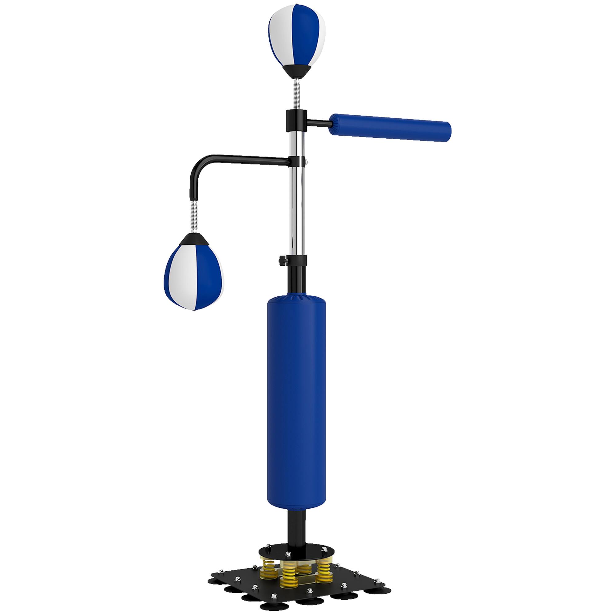 Front. Soozier - Speed Bag Boxing Bag Stand, Reflex Bag Boxing Training Equipment - Blue.