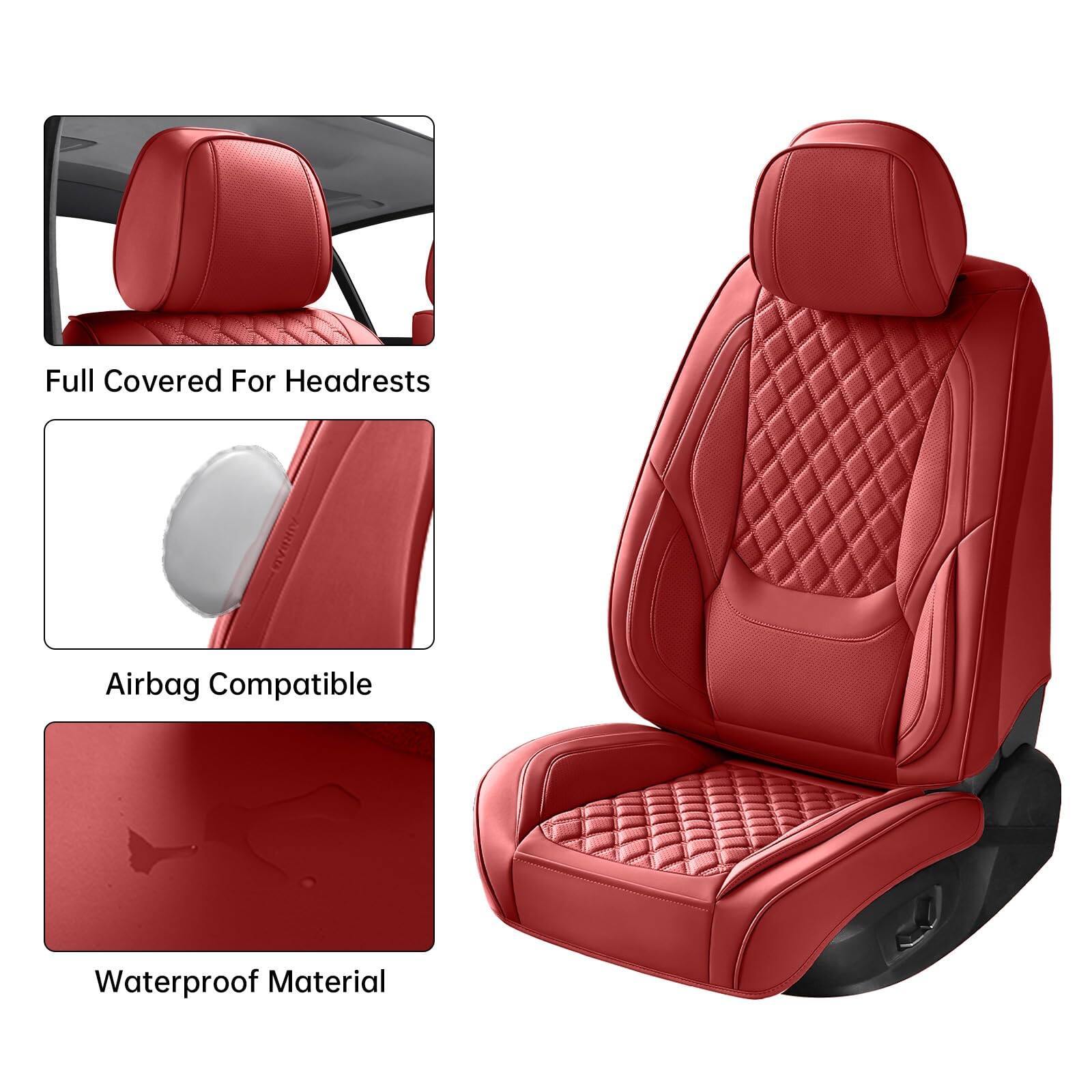 - Full Covered For Headrests
- Airbag Compatible
- Waterproof Material