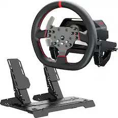 Front. PXN - PXN V10 Ultra 3.2Nm Direct Drive Racing Wheel with 4 Paddles & Pedals - Black.