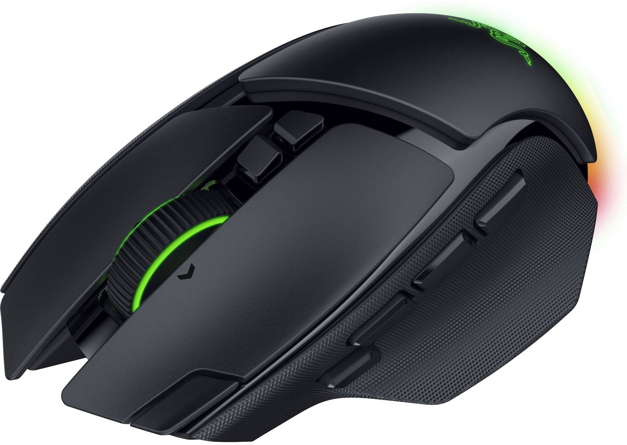 Alt View 7. Razer - Basilisk V4 Pro Ergonomic Gaming Mouse with 8000 Hz Polling and Chroma RGB - Black.