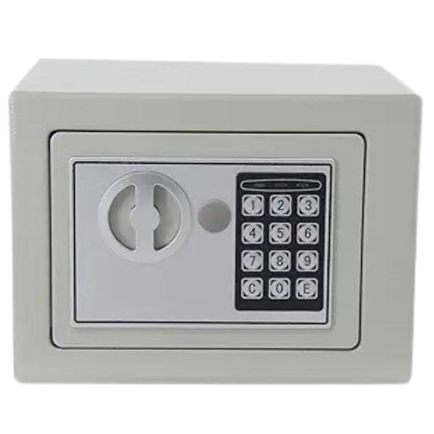 Stock Preferred - 9" Electronic Digital Security Safe Box with Keypad - White