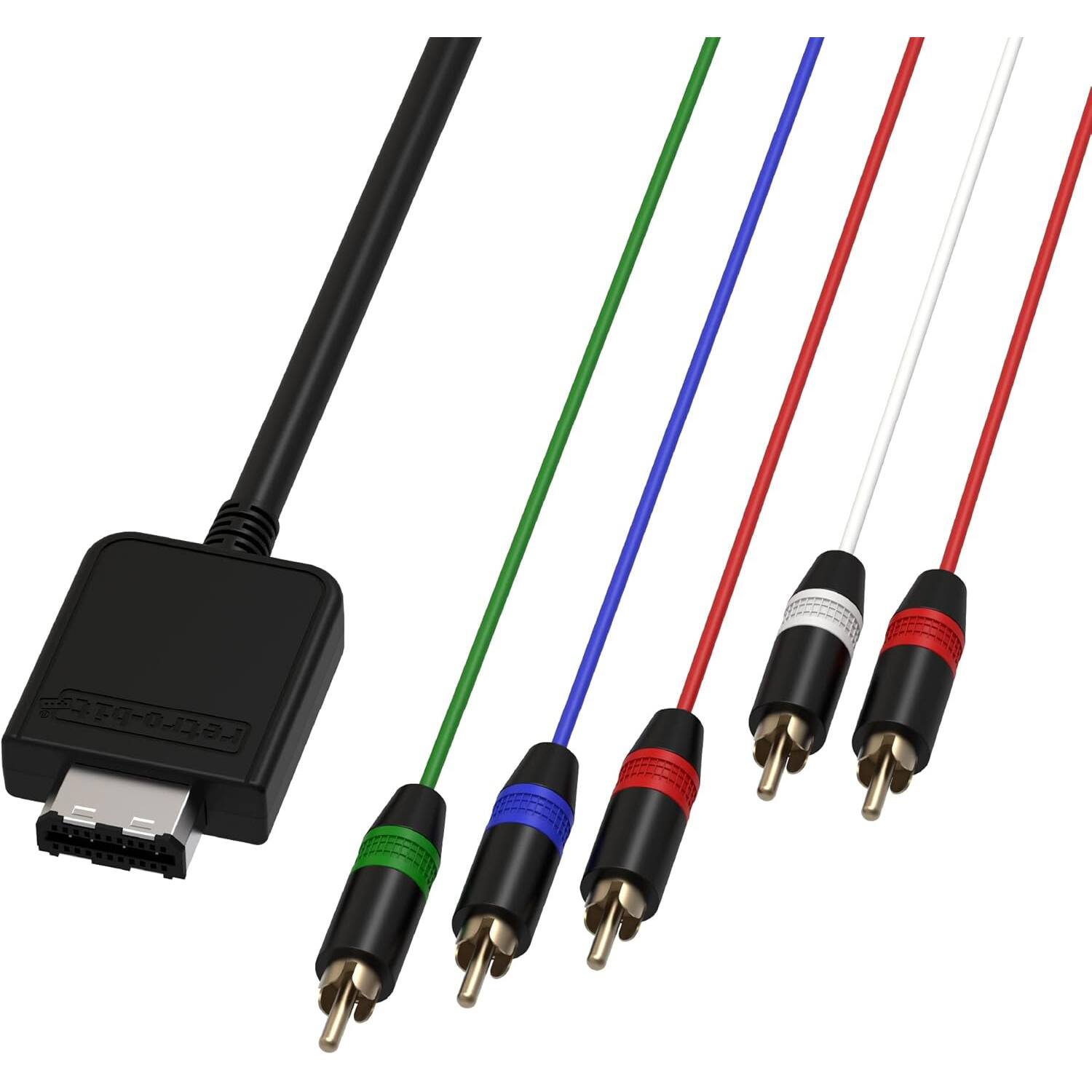 Left. Retro-Bit - Retro-Bit Retro Prism HD Component Cable for Gamecube - Black.