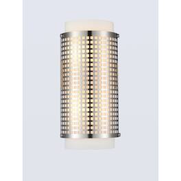 CWI Lighting - Checkered 2 Light Wall Sconce With Finish - Satin Nickel