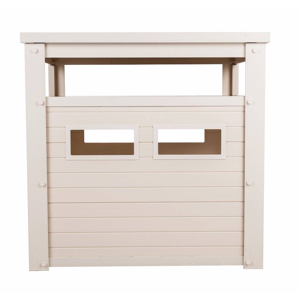 Alt View 1. New Age Pet - ECOFLEX Jumbo Litter Box Cover End Table - Antique White - Antique White.