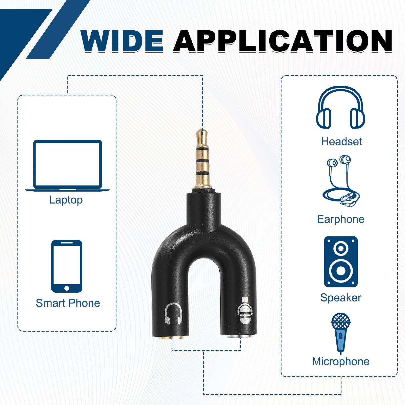 WIDE APPLICATION

- Headset
- Laptop
- Earphone
- Smart Phone
- Speaker
- Microphone