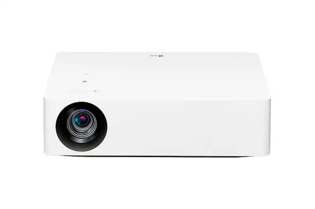 Front. LG - LG HU70LA 4K UHD Smart Home Theater CineBeam Projector with Alexa Built-in, LG ThinQ AI, and LG webOS Lite Smart TV (Net.