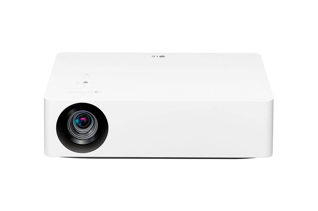 Front. LG - LG HU70LA 4K UHD Smart Home Theater CineBeam Projector with Alexa Built-in, LG ThinQ AI, and LG webOS Lite Smart TV (Net.