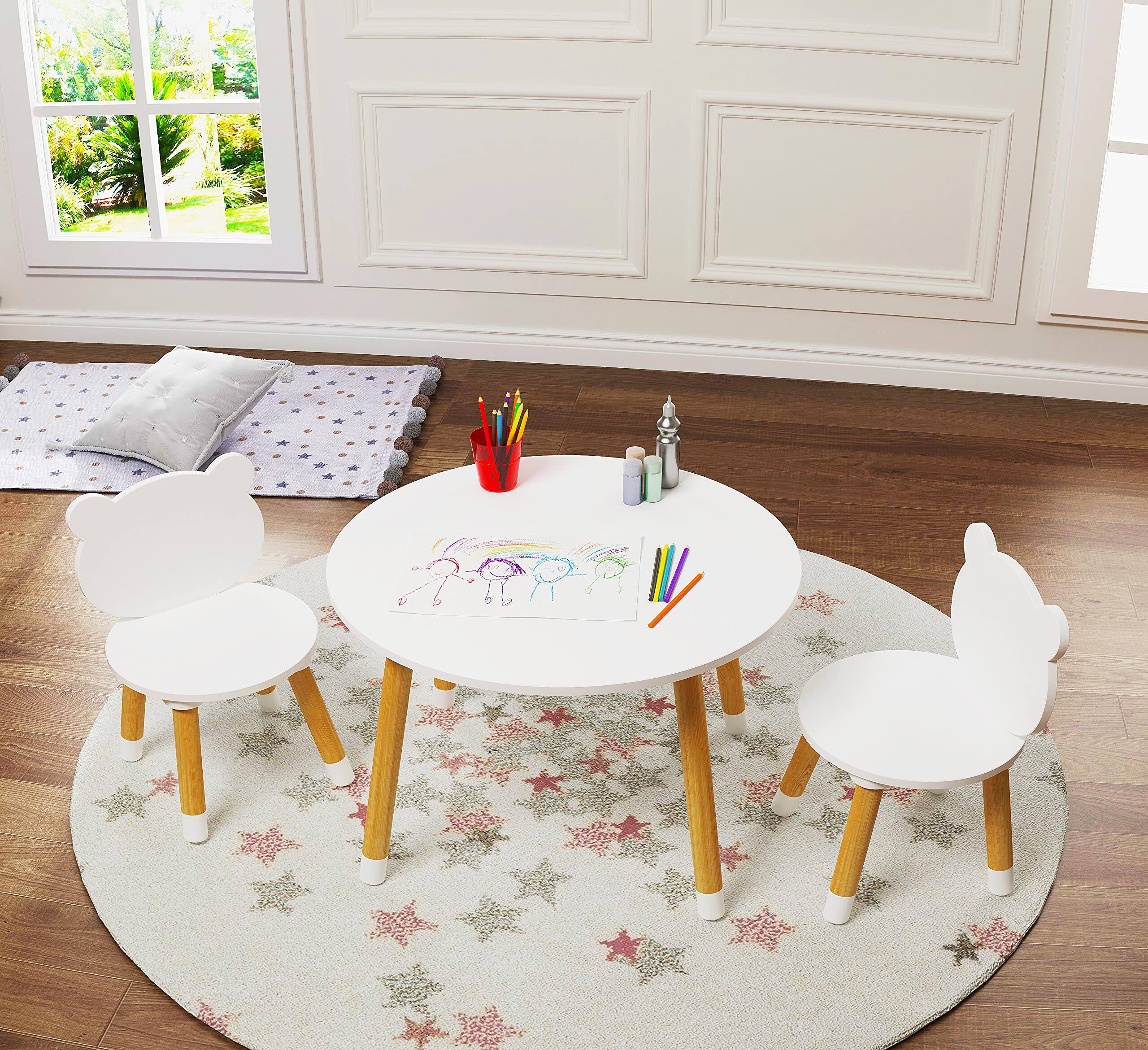 Round Table with Bear Chairs