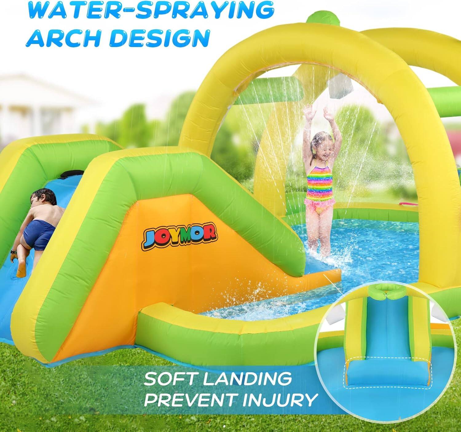 WATER-SPRAYING ARCH DESIGN  
JOYMOR  
SOFT LANDING PREVENT INJURY