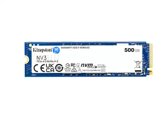 WARRANTY VOID IF REMOVED
Kingston
NV3
PCIe 4.0 NVMe M.2
500 GB
CE
UK
CA
FC
nvm
PCIe
EXPRESS
EXPRESS
D43254
RoHS
CAN ICES-3(B)/NMB-3(B)
VCI
10