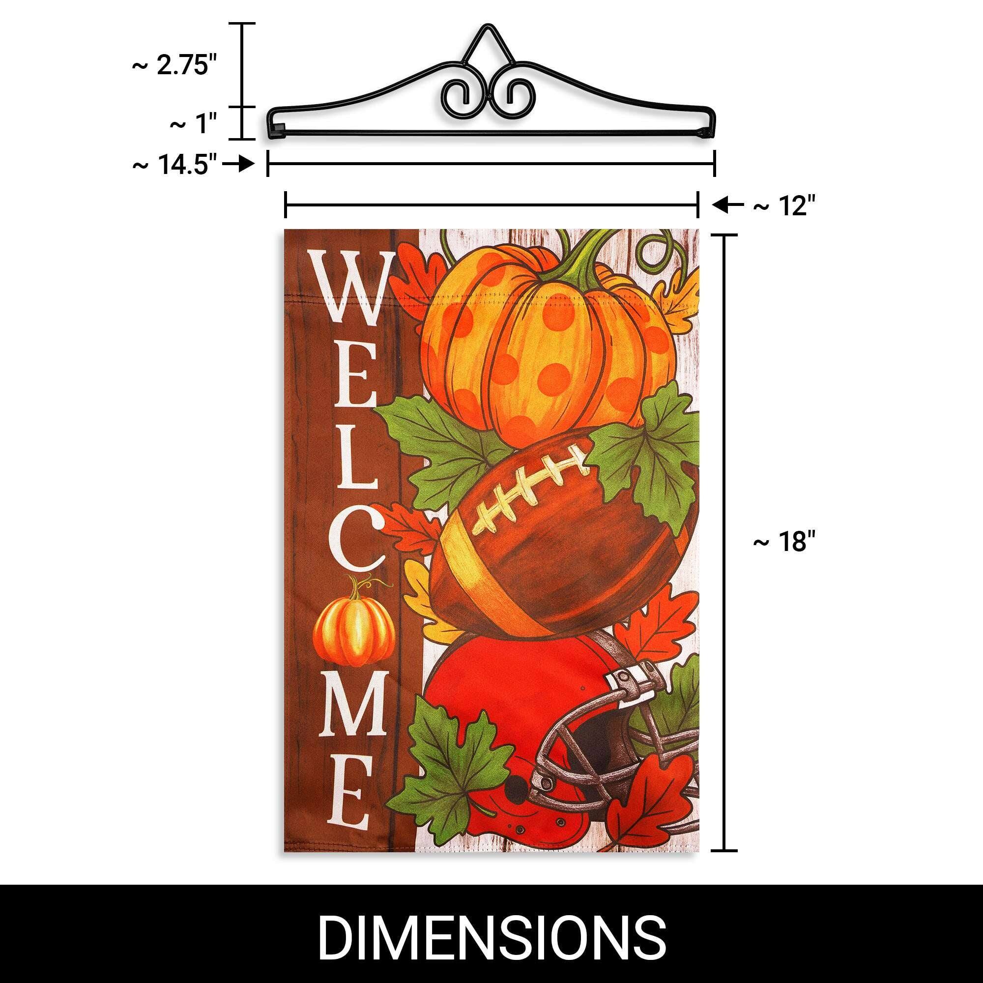 ~2.75"  
~1"  
~14.5"  
12"  
~18"  
WELCOME  
DIMENSIONS