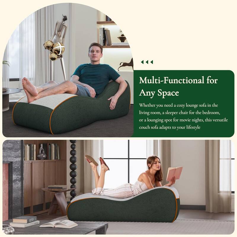 Multi-Functional for Any Space

Whether you need a cozy lounge sofa in the living room, a sleeper chair for the bedroom, or a lounging spot for movie nights, this versatile couch sofa adapts to your lifestyle.