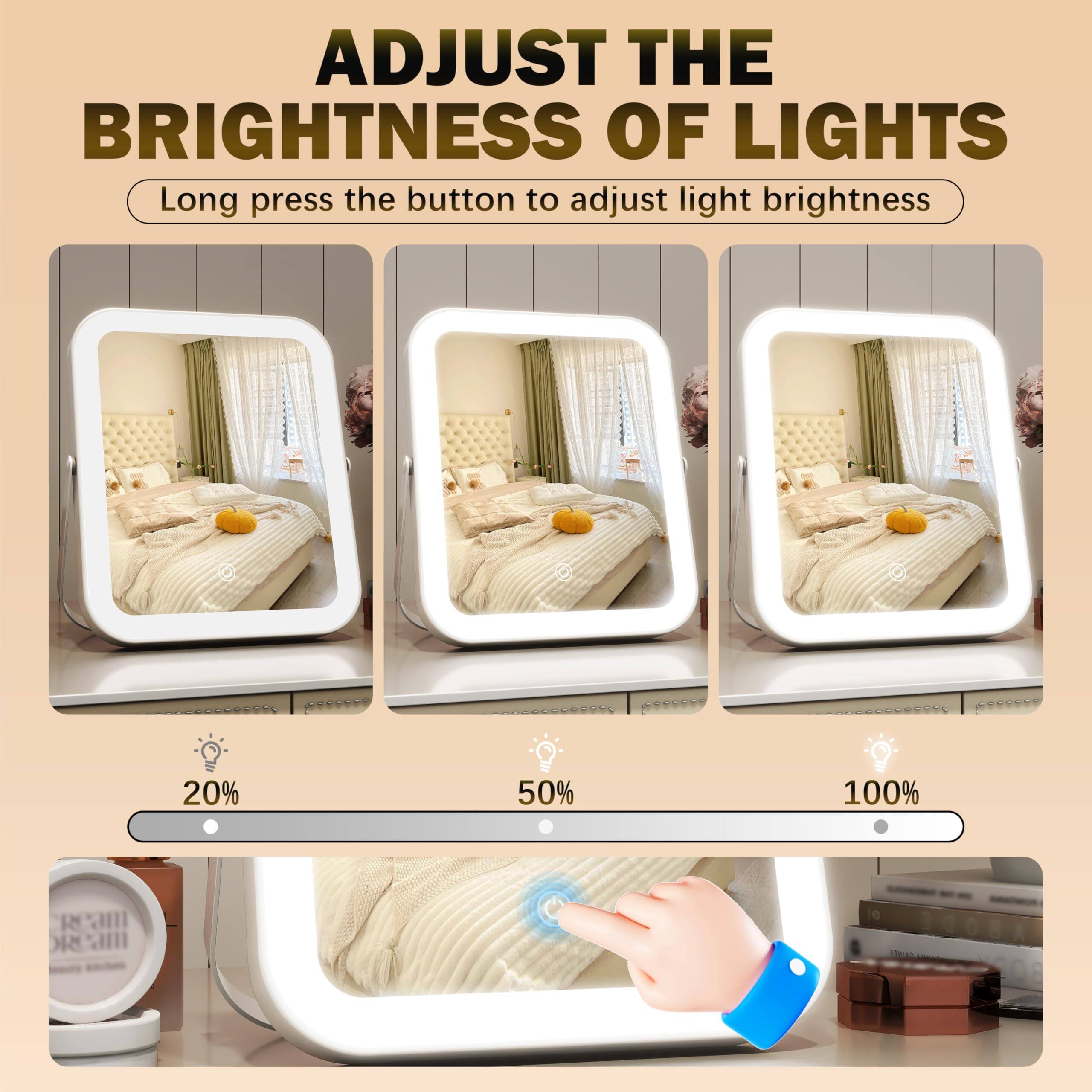 ADJUST THE BRIGHTNESS OF LIGHTS

Long press the button to adjust light brightness

20% 50% 100%