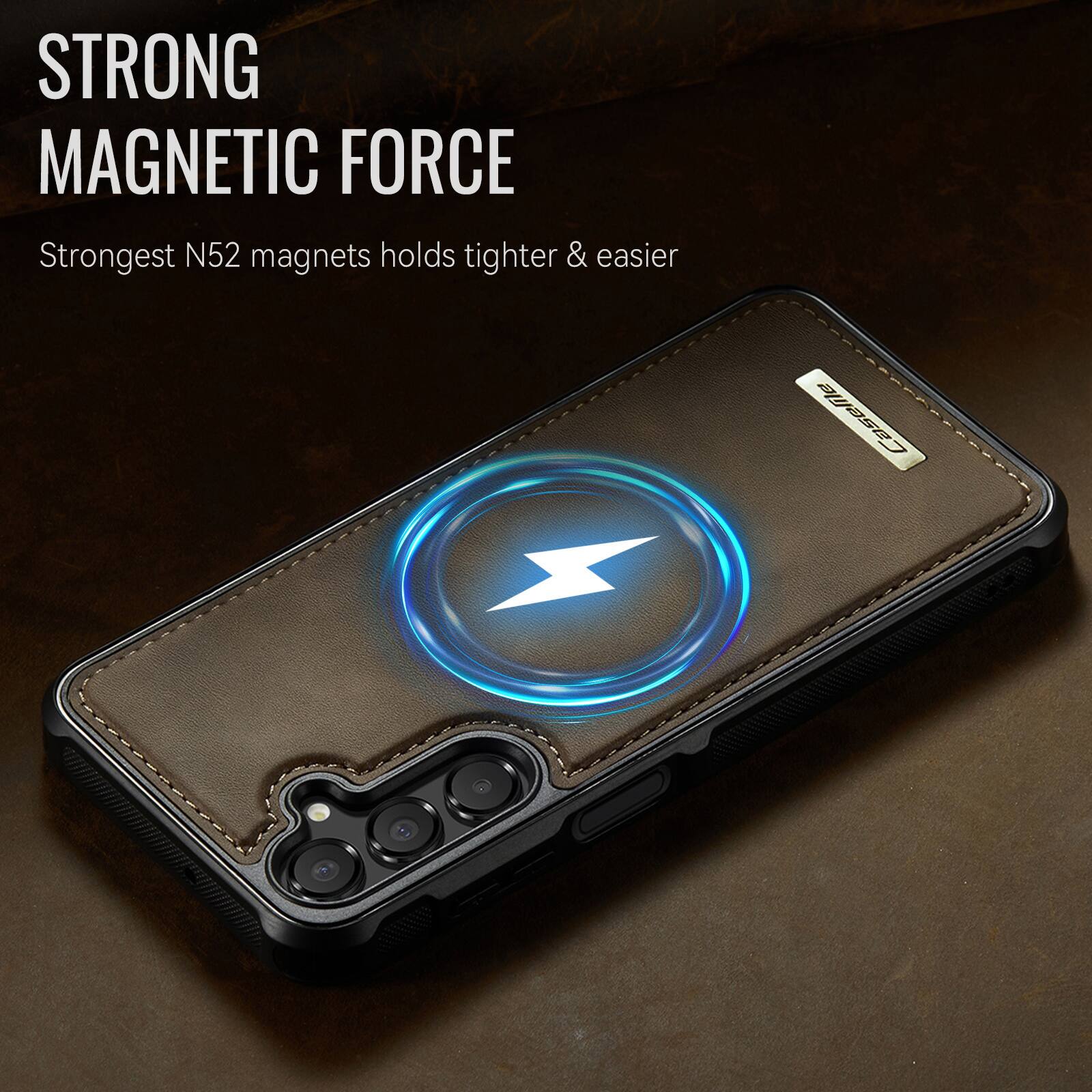 STRONG MAGNETIC FORCE  
Strongest N52 magnets holds tighter & easier