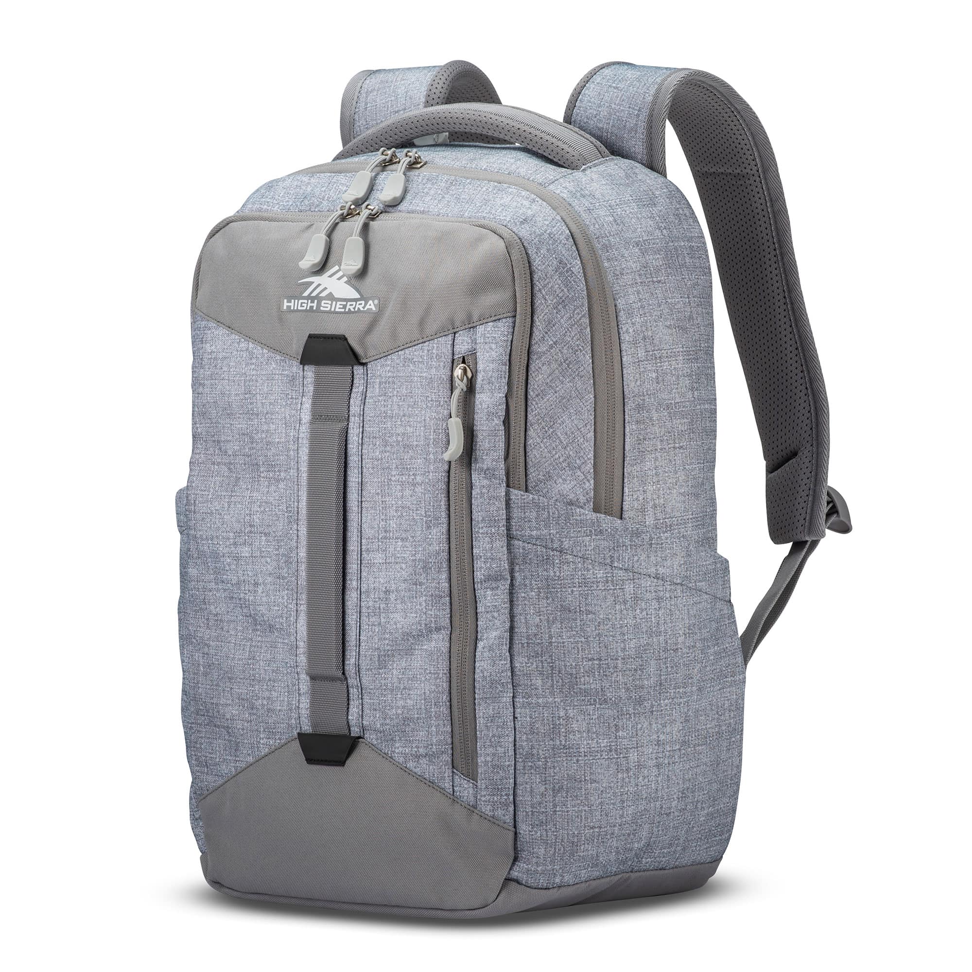 High Sierra - Large Backpack with Device Sleeve and Adjustable Straps - Silver