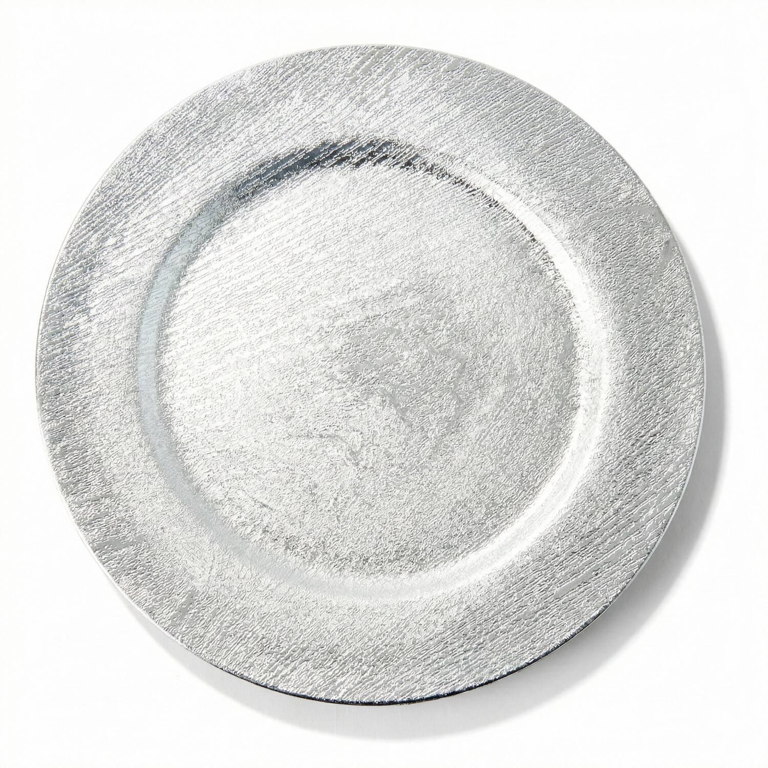 Angle. American Atelier - Silver Set of 4 Charger Plate 13" - Silver.