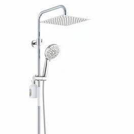 Dazzed Corner - 10" Filtered Rain Shower Head & Handheld Combo,Adjustable Arm - Chrome