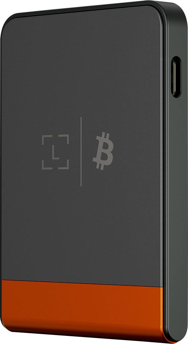 Left. Ledger - Flex Crypto Hardware Wallet with Recovery Key - Orange.