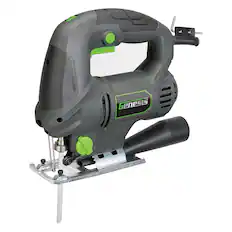 Front. Genesis - 5-Amp Variable-Speed Orbital Jigsaw with Blades.