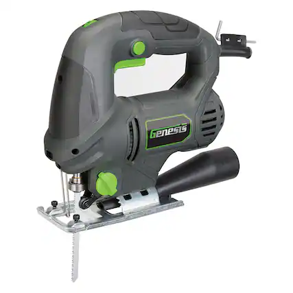 Front. Genesis - 5-Amp Variable-Speed Orbital Jigsaw with Blades.