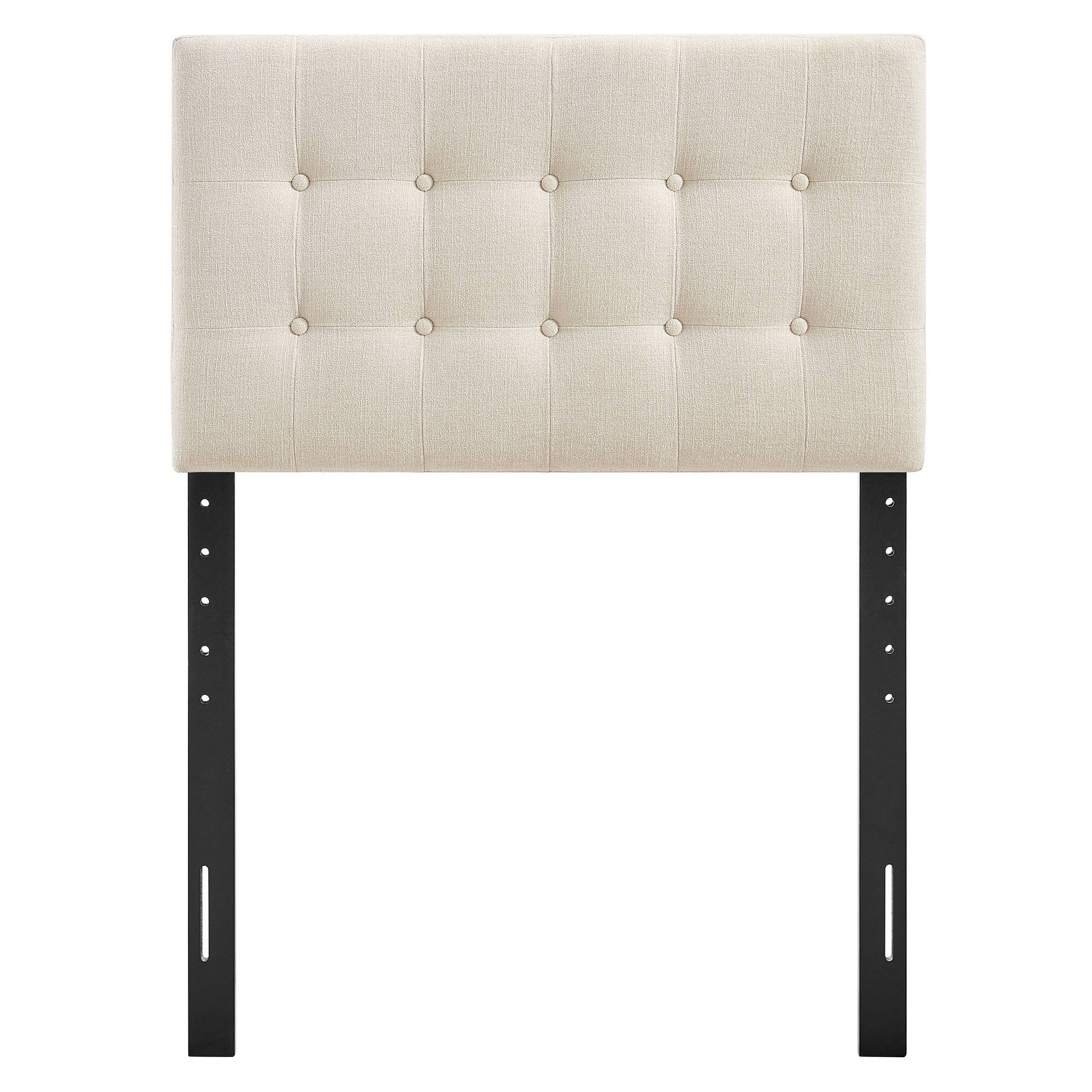 Alt View 2. Modway - Emily Upholstered Fabric Headboard by Modway - Ecru.