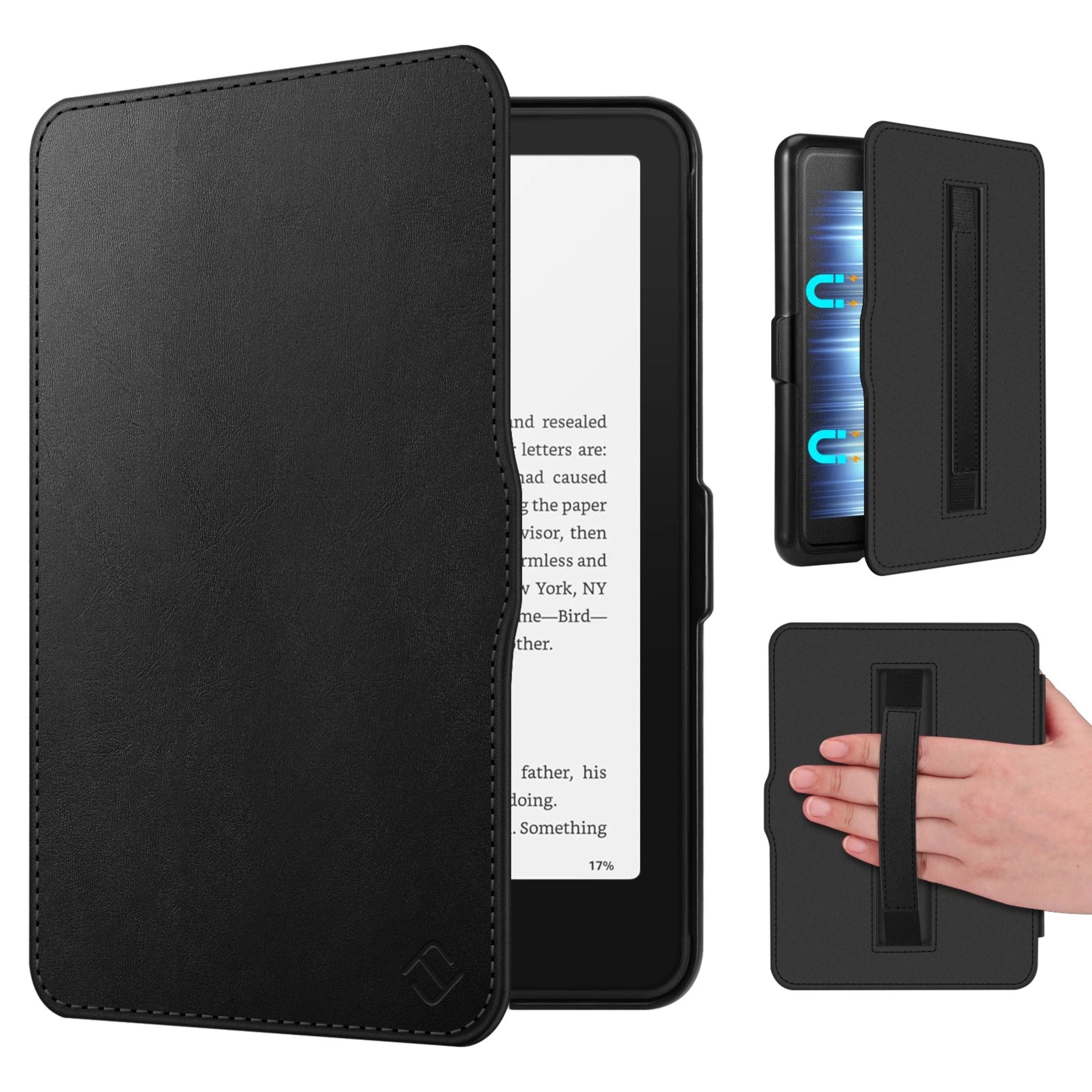 "Kitcheniva - Slim Shell Case With Hand Strap For 7"" Kindle Paperwhite (12th Gen 2024) - Black" price history on PriceWatchPro