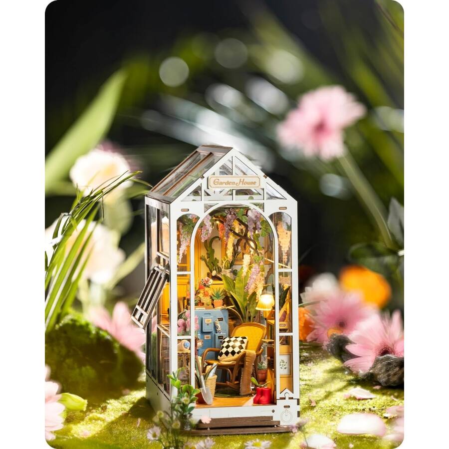 3D Puzzle DIY 3D Book Nook Kit Flower House 176pcs TGB06 - Best Buy