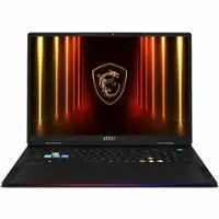MSI - 18" Gaming Laptop 3840 x 2400 () - AMD Ryzen 9 9955HX3D with 64GB Memory - GeForce RTX 5080 - 2 TB SSD - Core Black, Black - Angle_Zoom