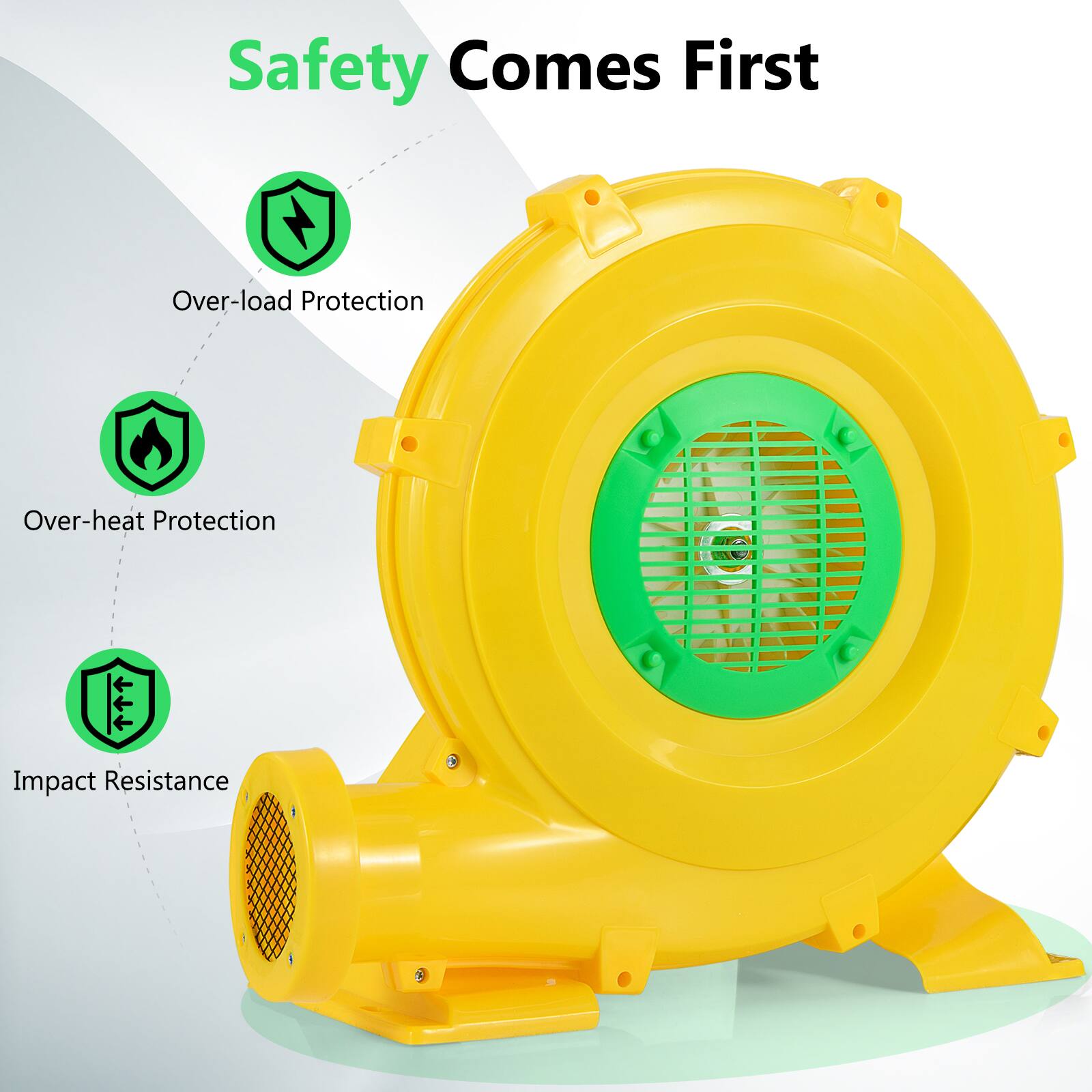 Safety Comes First  
- Over-load Protection  
- Over-heat Protection  
- Impact Resistance