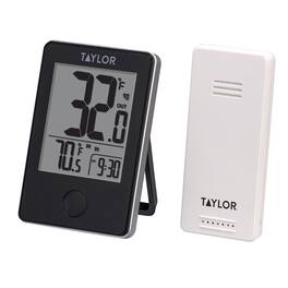 Taylor - Digital Thermometer Plastic Black 7.68 in.