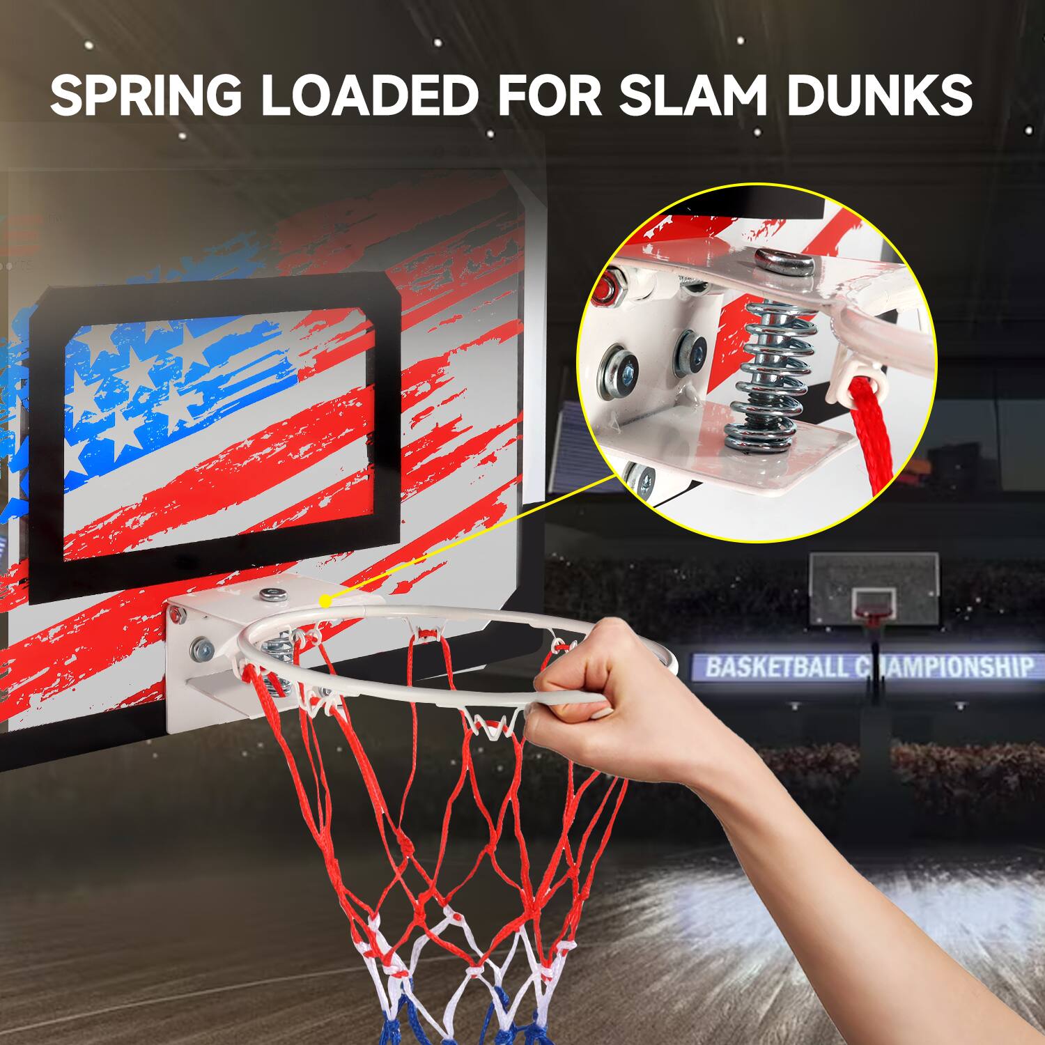 SPRING LOADED FOR SLAM DUNKS
BASKETBALL CHAMPIONSHIP