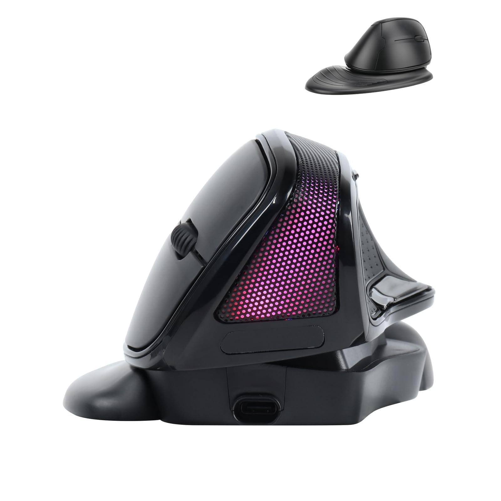 Cozy Serene - Wireless Mouse USB Large Angle Adjustable Vertical Upright Carpal Tunnel Ergo Hand - Wireless - Default