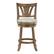 Front. OSP Home Furnishings - Miller Swivel Counter Stool - Cream/Medium Oak.