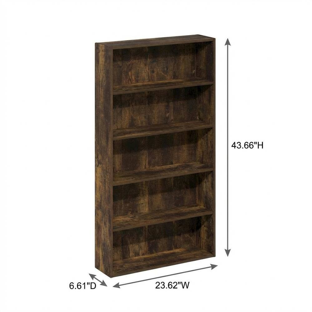 FurniFact - Wooden bookcase with clean design and sturdy construction - Amber Pine price history on PriceWatchPro