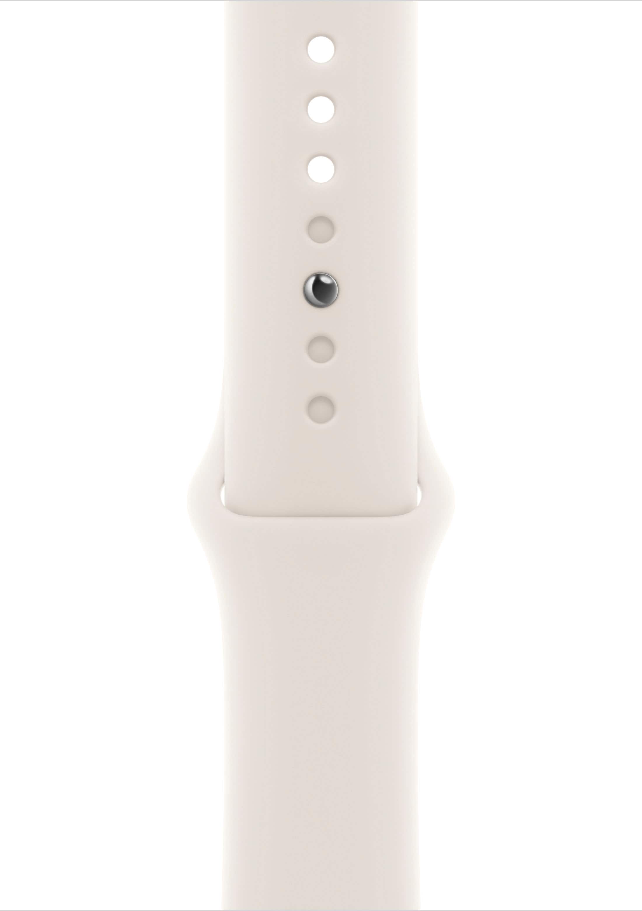 Angle. Apple - 46mm Starlight Sport Band - M/L - Starlight.