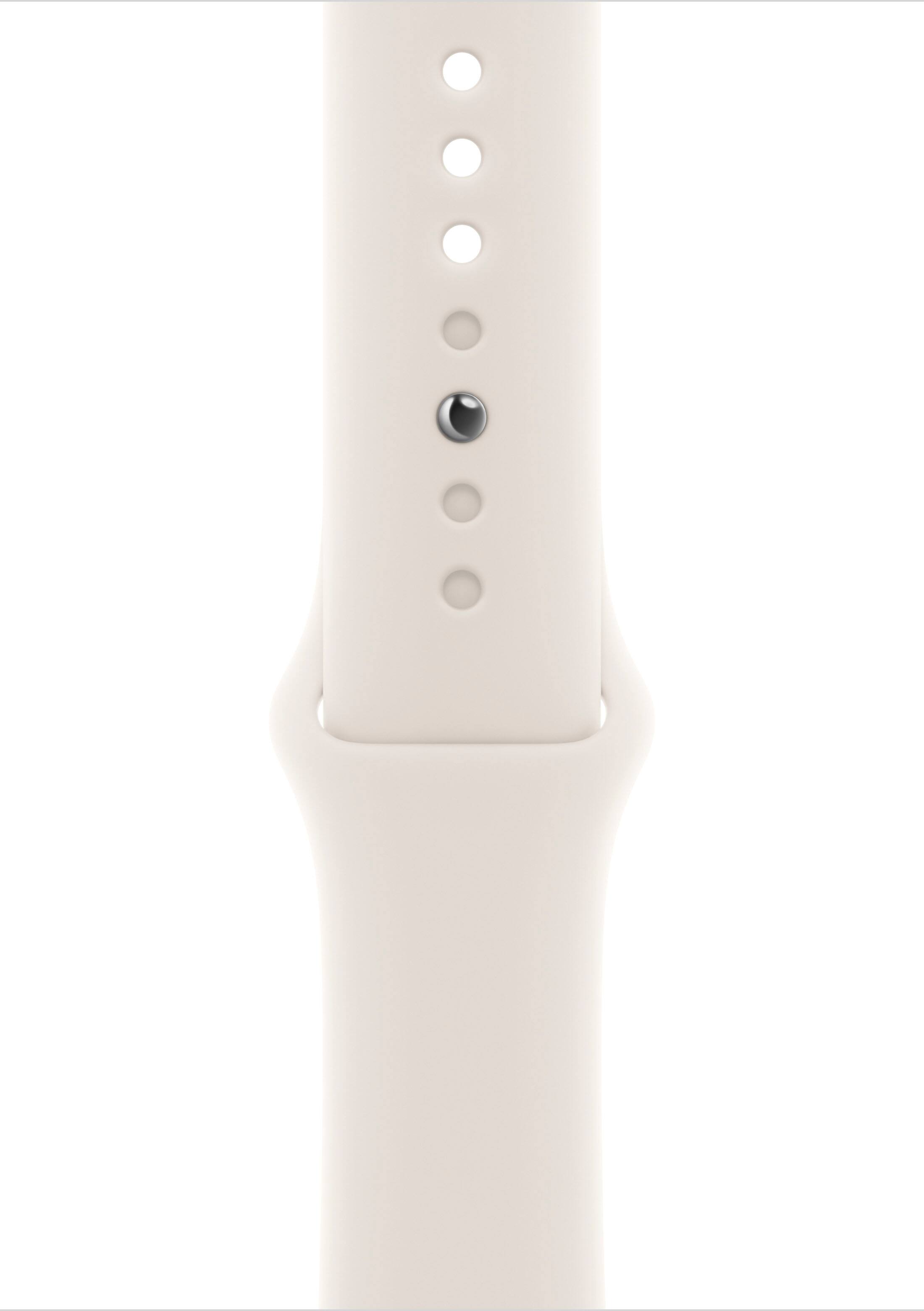 Angle. Apple - 46mm Starlight Sport Band - M/L - Starlight.