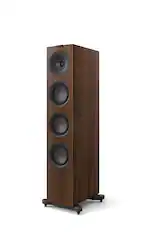 Front. KEF - Q11 Meta Floorstanding Speaker (Each) - Walnut.