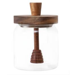 Kitcheniva - Glass Honey Storage Container Jar with Dipper