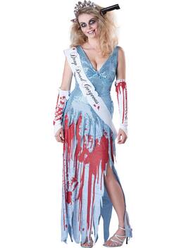 InCharacter - Drop Dead Gorgeous Pageant Dress Deluxe Adult Costume X-Large - Blue