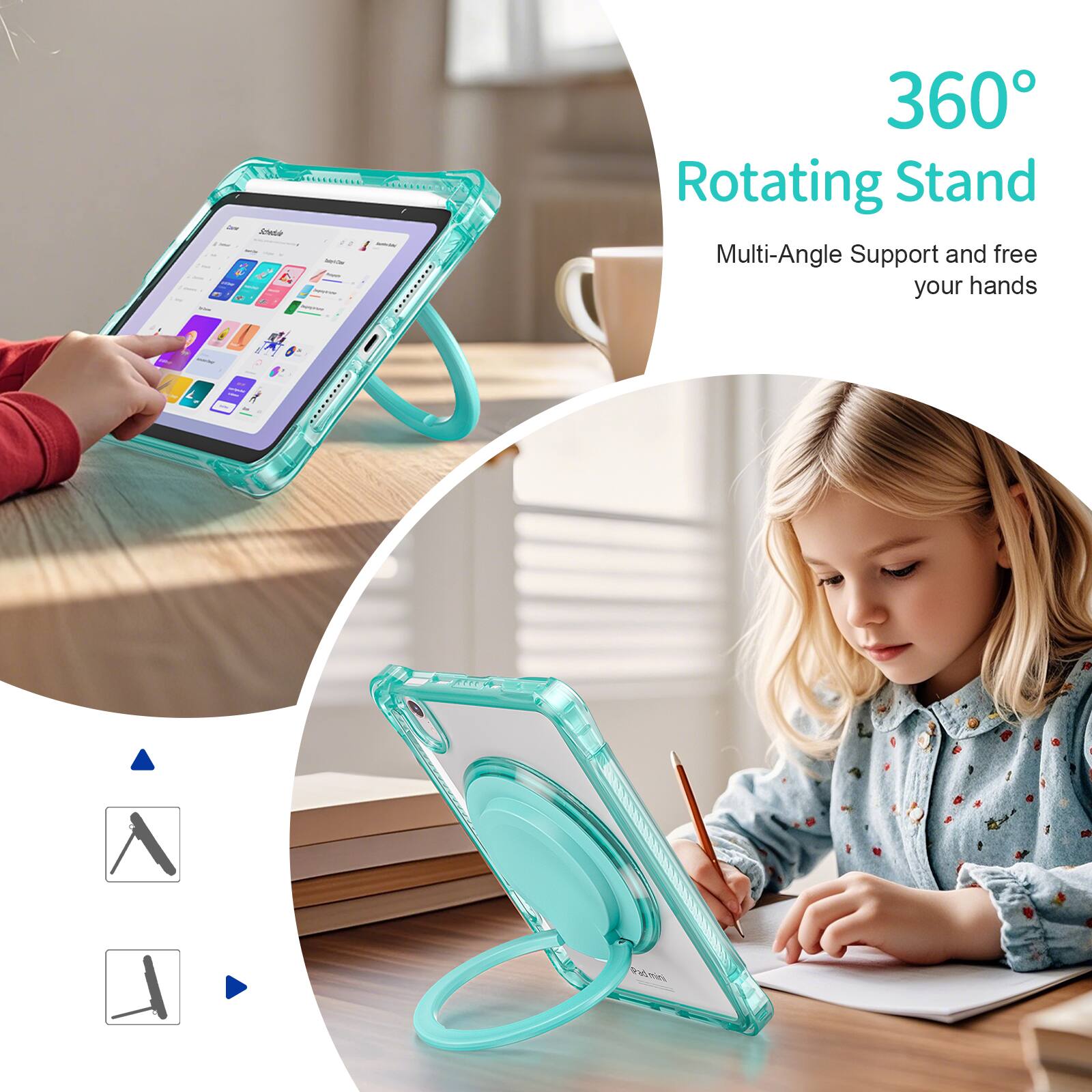 I Sete 360° Rotating Stand Multi-Angle Support and free your hands