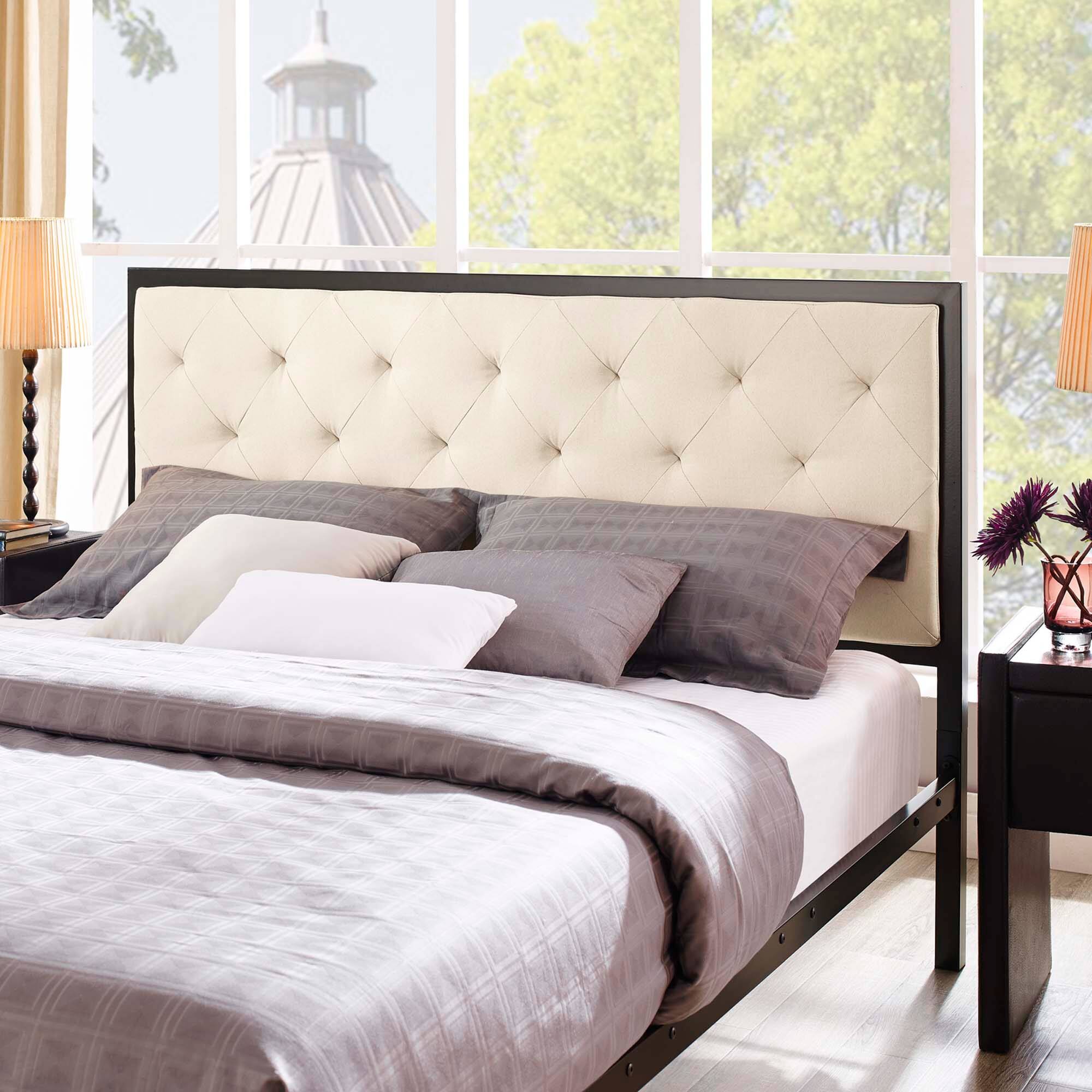 Alt View 5. Modway - Horizon Stainless Steel Twin Bed Frame - White.