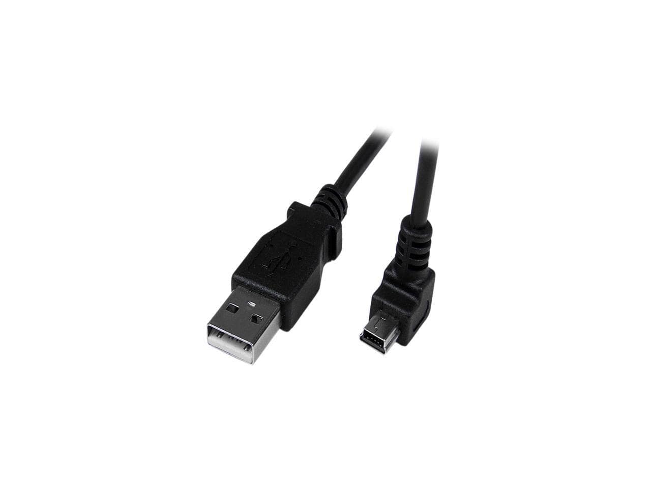 StarTech.com - StarTech USBAMB2MD 2m Mini USB A to Down Angle Mini B Cable - Black