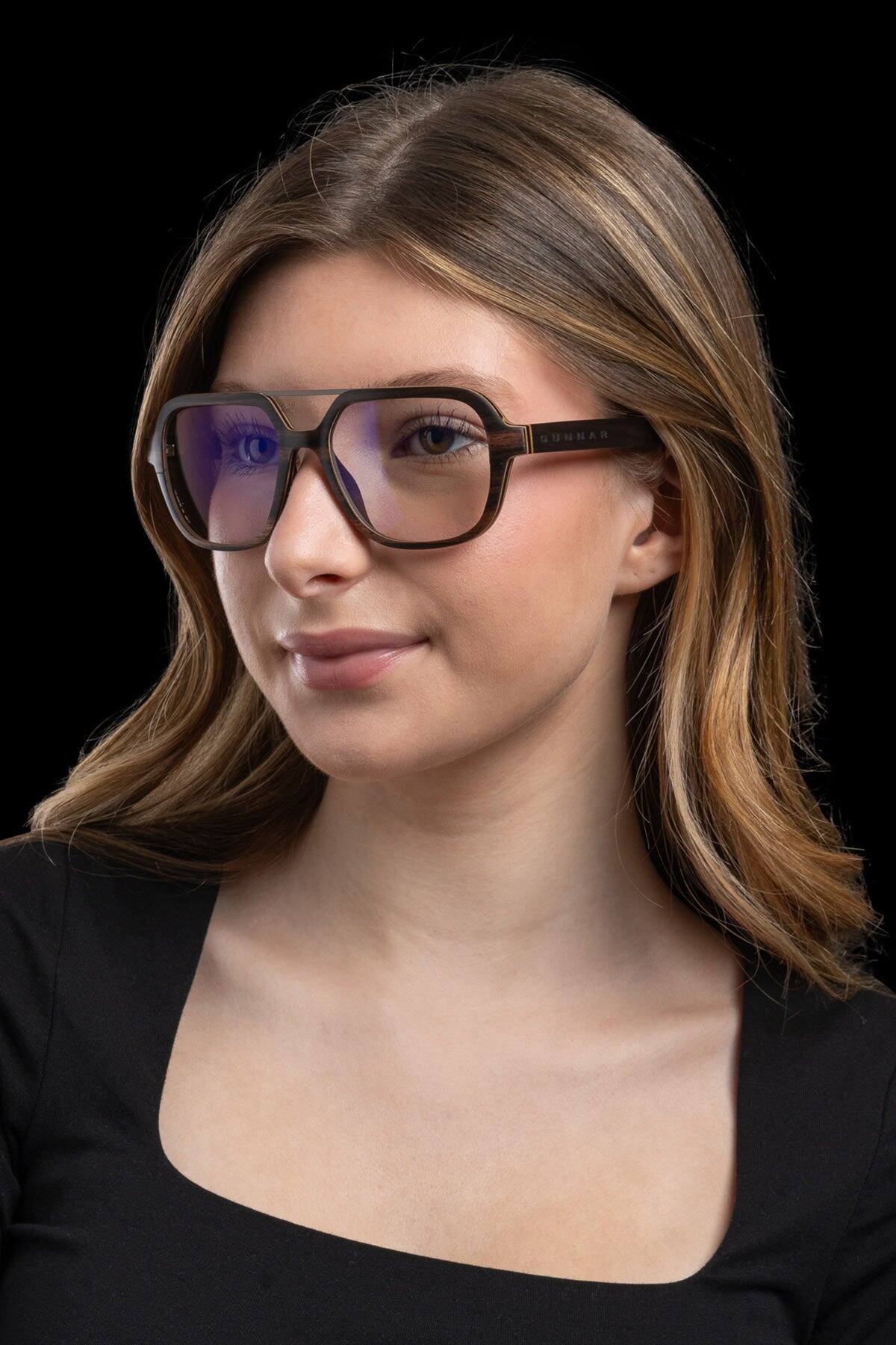 Alt View 2. GUNNAR - GUNNAR Computer Glasses  -  Humboldt, Ebony (wood), Clear Pro Lens - Blue Light Blocking, For Designers/Photographers - Ebony.