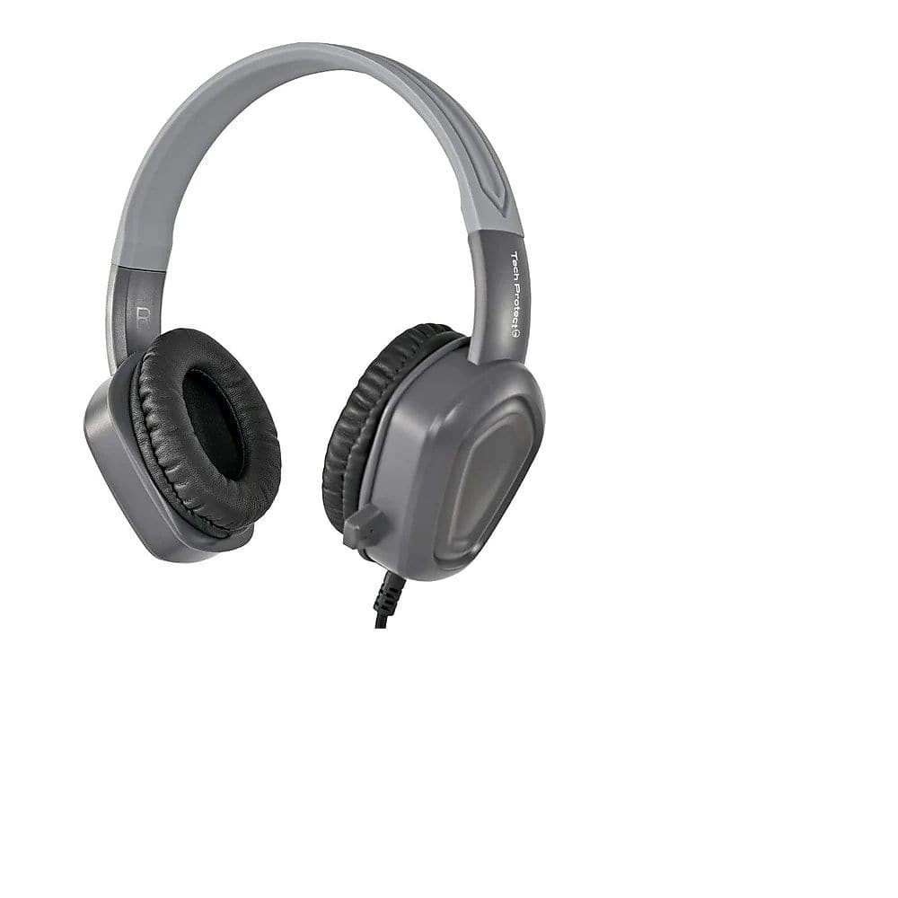 Techprotectus - USB Noise Cancelling rugged headphone-with an Inline Mic