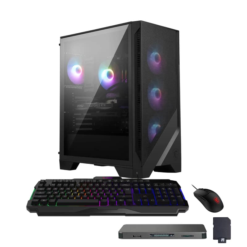 MSI - Codex R2 AI Gaming Desktop,Intel Ultra 7 265,RTX 5060 Ti 8GB GDDR7,64GB DDR5,2TB SSD+1TB Dock Set,Win 11 - Black