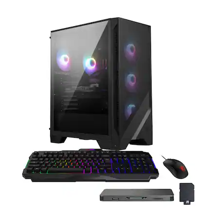MSI - Upgraded - Codex R2 AI Gaming Desktop,Intel Ultra 7 265,RTX 5060 Ti 8GB GDDR7,64GB DDR5,2TB SSD+1TB Dock Set,Win 11 - Black2048GB4096GB4096GB
