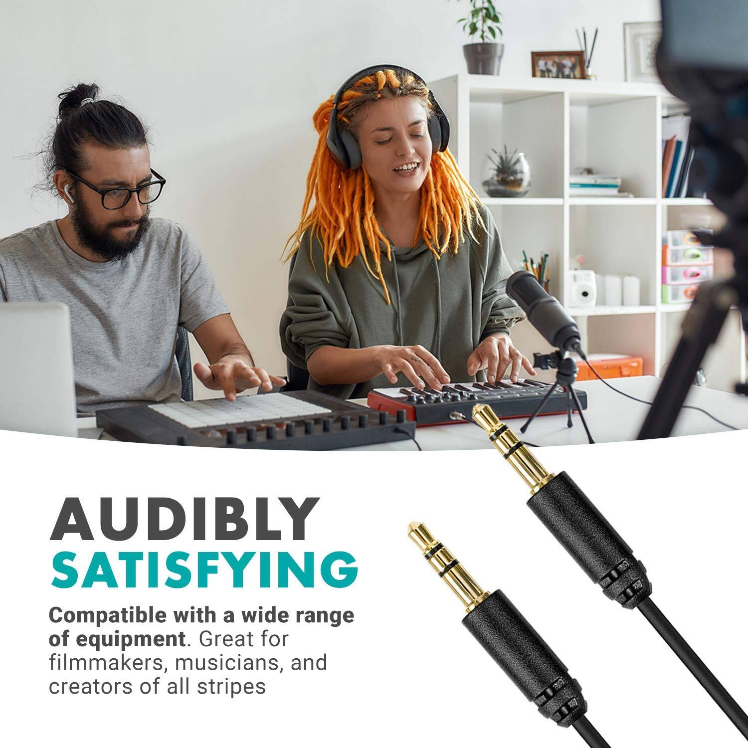 AUDIBLY SATISFYING

Compatible with a wide range of equipment. Great for filmmakers, musicians, and creators of all stripes