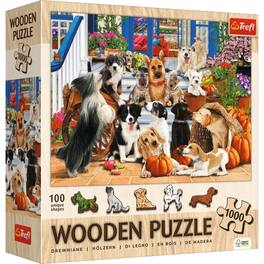 Trefl - Wood Doggy Friendship 1000 Piece Wooden Puzzle