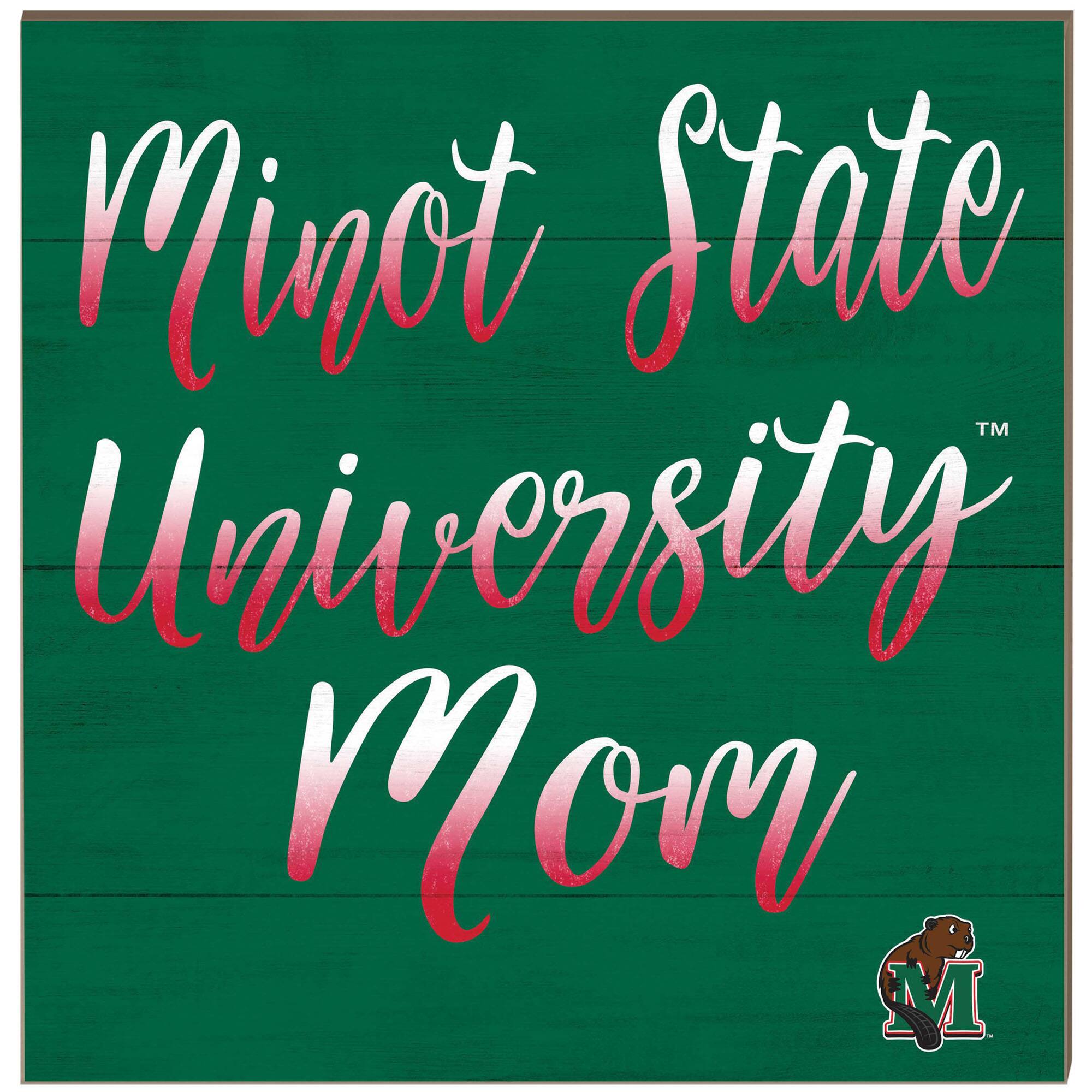 Minot State Beavers 10'' x 10'' Team Mom Plaque